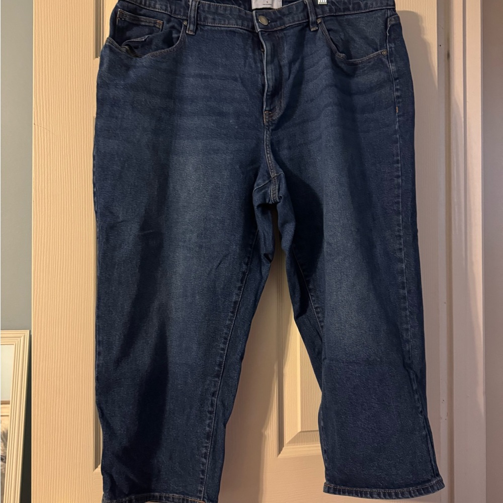 Lane Bryant Blue Ankle Cropped Jeans